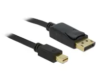 Cablu Mini Displayport la Displayport T-T Negru 4K60Hz 0.5m, Delock 83984