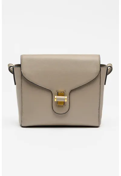 Geanta crossbody din piele Grace - Maro taupe