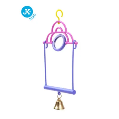 Jucarie pentru pasari JK Swing Oglina Clopotel 21 x 10,5 cm