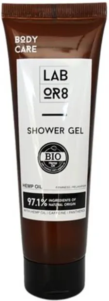 Labor8 Hemp Gel de duș cu ulei de cânepă, 75 ml