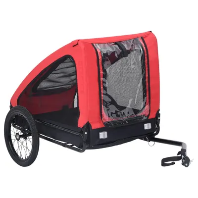 Gossi remorca de bicicleta pentru animale de companie, rosu & negru