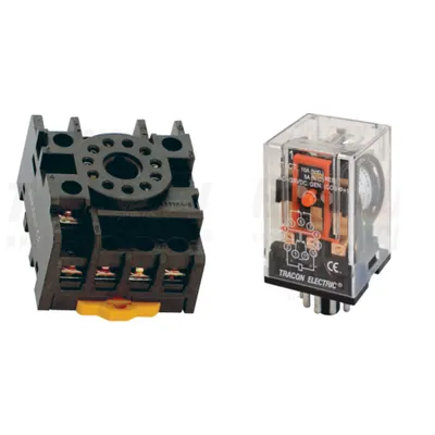 Pachet Soclu Releu PF11-3A si Releu Industrial RM11 48AC