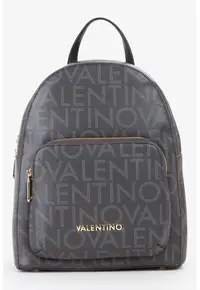 Rucsac de piele ecologica cu model logo Regina - Negru