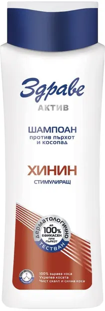 Zdrave Active Șampon cu chinină, 390 ml