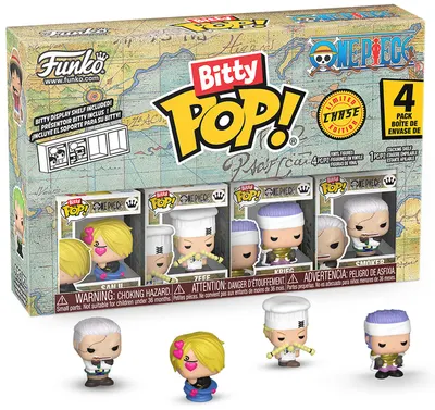 Set de figurine mini Funko Bitty POP! Animation: One Piece - 4 Pack (Series 3)