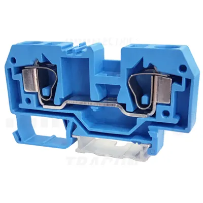 Clema sir industriala de nul,cu arc, pe sina, albastru TSKC10-K 800V 57A 0.2-10 mm2 2P