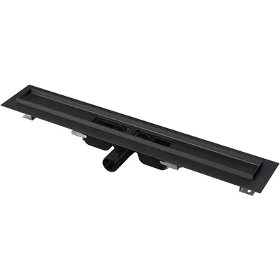 Rigola dus faiantabila neagra, iesire laterala 750 mm Alcadrain APZ101BLACK-750