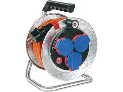 Metal tambur de cablu 40m 3x1,5 3G1,5 cablu portocaliu IP 44