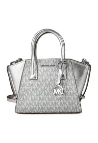 Geanta crossbody din piele ecologica cu aspect metalizat Avril - 16x24x9