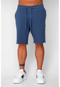 Pantaloni scurti din bumbac Blue 22158 - BLUE