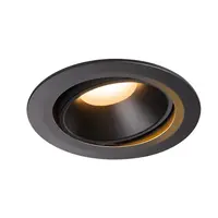 Spot incastrat, NUMINOS MOVE XL Ceiling lights, black Indoor LED recessed ceiling light black/black 2700K 55° rotating and pivoting