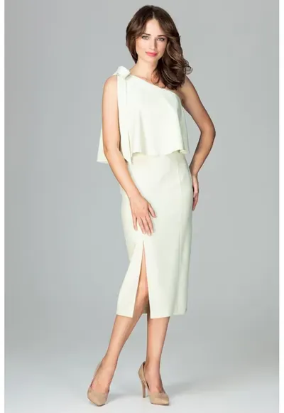 Rochie de zi model 122513 - Galben