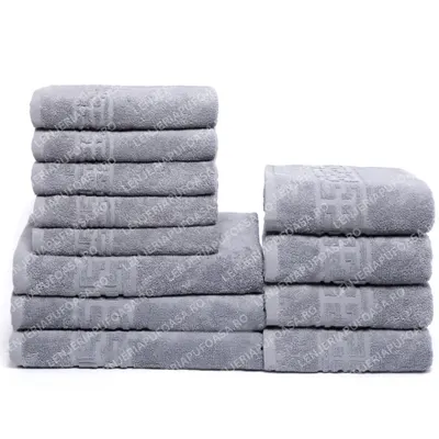 Set 12 Prosoape Premium Bumbac 100%, 550g m ², pentru Maini, Fata E i Corp - Gri