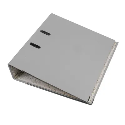 Biblioraft Gri A4 cu Bordura Metalica – Cotor 7.5 cm, Rezistent pentru Arhivare Engros