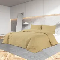 Gossi set cu husa de pilota, gri taupe, 135x200 cm, bumbac