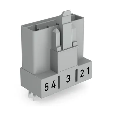 Plug for PCBs; straight; 5-pole; Cod. B