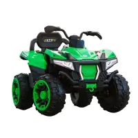 ATV electric pentru copii 4x4 Kinderauto SuperOffroad V2, 2 locuri, 180W 12V, telecomanda inclusa, 3-9 ani, bluetooth, verde