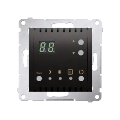 Termostat cu display, 16 (2) A, 230V ~, antracit metalic