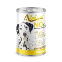 Hrană umedă Premium pentru câine Alphapet, cu carne de pui, 400 g