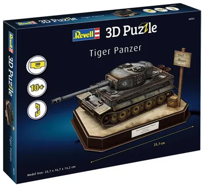 3D Puzzle Revell din 200 piese - Tanc german Tiger I