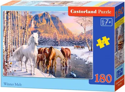 Puzzle Castorland din 180 de piese - Dezgheț de iarnă