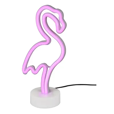 Veioză albă LED (înălțime 29 cm) Flamingo – Reality
