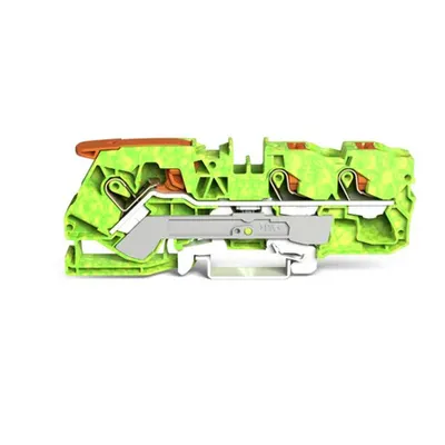 Clema Sir,Wago ,10mmp,verde-galben,TOPJOB - cu clapete