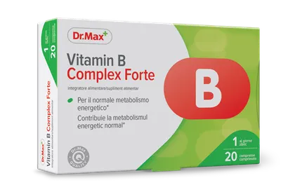 Dr. Max Vitamina B Complex Forte, 20 comprimate