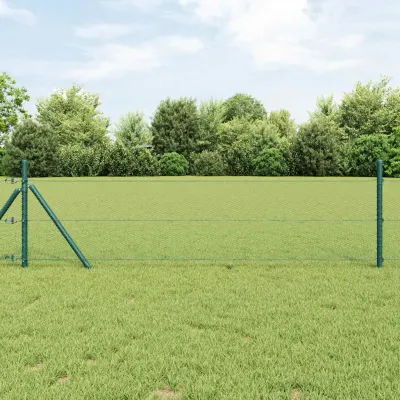 vidaXL Gard hexagonal 1 x 50 m PVC Verde