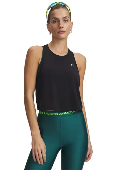 Top cu imprimeu logo - pentru fitness UA Tech™ - Negru/Alb optic