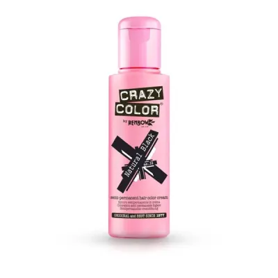 Vopsea semi-permanenta NATURAL BLACK -CRAZY COLOR - no.32 - 100 ml