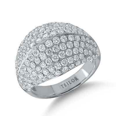 Inel din aur alb cu diamante de 2.60ct