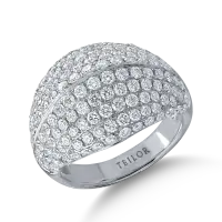 Inel din aur alb cu diamante de 2.60ct