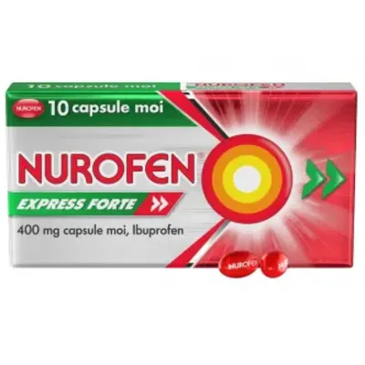 Nurofen Express Forte 400 mg, Reckitt Benckiser | 10 capsule moi