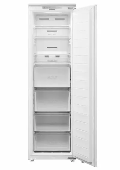 Congelator incorporabil HEINNER HFF-BIM212NFCE++, 212 l, Clasa E, No Frost, Functionare convertibila Cool&Freeze, Control electronic, Super racire, Super congelare, 7 compartimente, H 178.5 cm (Alb)