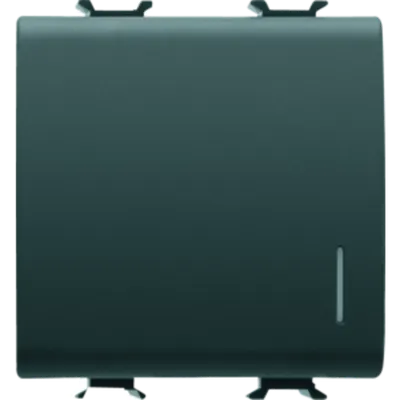 Electronic Intrerupator cu Revenire - Bus Contacts Interfaces - Backlit - 2 Modules - Black - Chorus