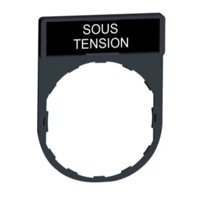 Suport Legenda 30 X 40 Mm cu Legenda 8 X 27 Mm cu Marcaj Sous Tension