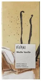 Ciocolată albă organică cu vanilie, 80 g, Vivani