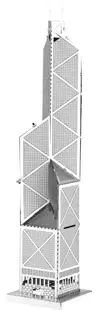 Puzzle 3D de metal Tronico - Turnul banca din China, Hong Kong