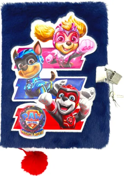 Jurnal de pluș cu lacăt St. Majewski - Paw Patrol, albastru