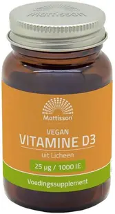 Vegan Vitamin D3, 1000 IU, 120 capsule gelatinoase moi, Mattisson Healthstyle