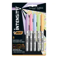 Marker permanent 0.8mm, 5culori/set, Bic Marking Pastel