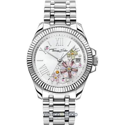Ceas Thomas&nbsp;Sabo Thomas Sabo WA0381-201-201 Ladies Watch Flowers 33mm 5ATM