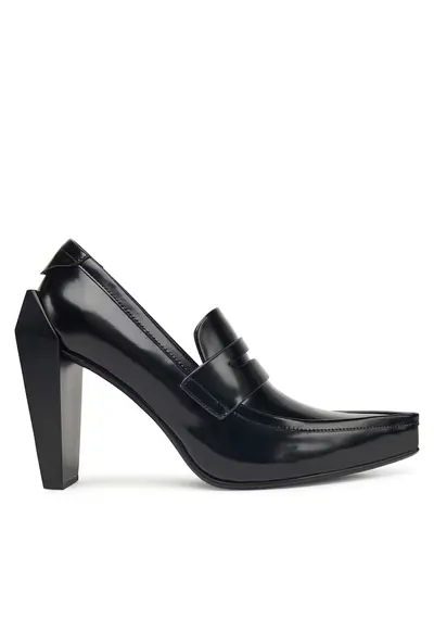 Pantofi dama - Black Gem Loafer Hi - piele naturala - negru