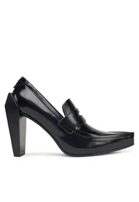 Pantofi dama - Black Gem Loafer Hi - piele naturala - negru
