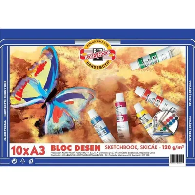 Bloc Desen, pentru Scoala, A3, 120 g/mp, 10 Coli