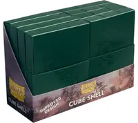 Cutii pentru cărți Dragon Shield Cube Shell - Forest Green (8 buc.)