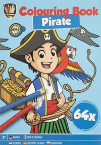 Carte de colorat Grafix Colouring - Pirații, A5, 64 file
