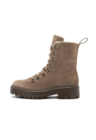 Bocanci din piele - Maro camel