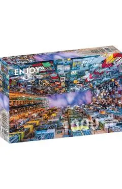 Puzzle 1000: Colorful Apartment Buildings. Hong Kong